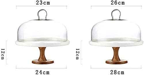 Cake Dome Dessert Display Stand 24Cm Pastry and Fruit Server