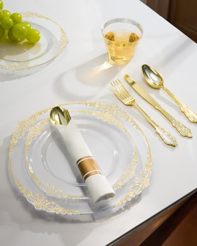 Goodluck Pre Rolled Plastic Dinnerware Set