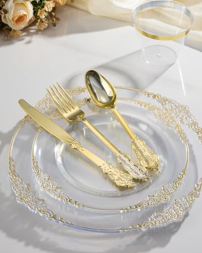 Goodluck Pre Rolled Plastic Dinnerware Set