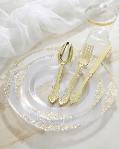 Goodluck Pre Rolled Plastic Dinnerware Set