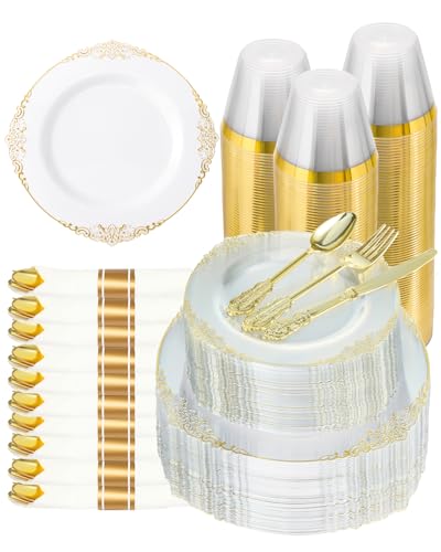 Goodluck Pre Rolled Plastic Dinnerware Set