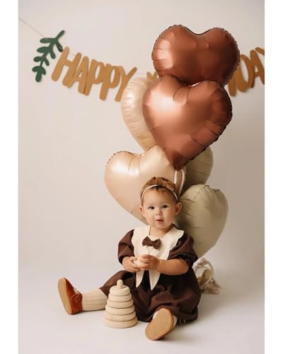 10Pcs Heart Foil Balloons