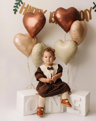 10Pcs Heart Foil Balloons