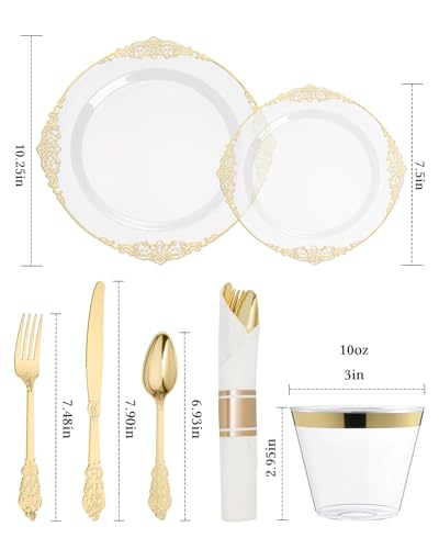 Goodluck Pre Rolled Plastic Dinnerware Set