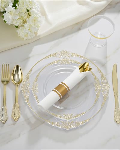 Goodluck Pre Rolled Plastic Dinnerware Set
