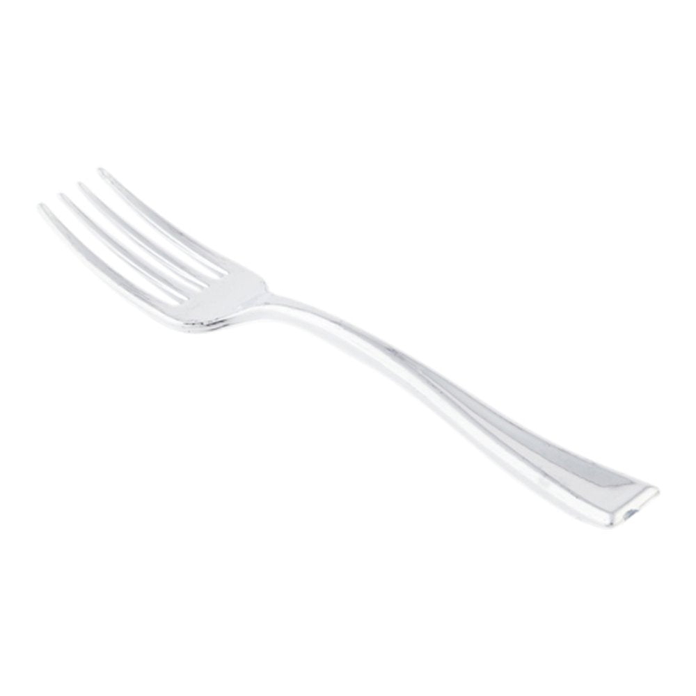 Disposable Dessert Plates and Cake Forks Set 200 Pcs Seagreen