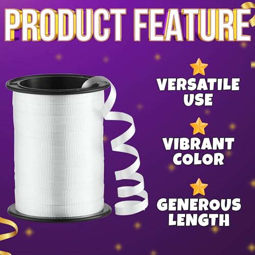 Curling Ribbon for Gift Wrapping 3/16 Inch x 365 Feet Balloon Ribbon Roll