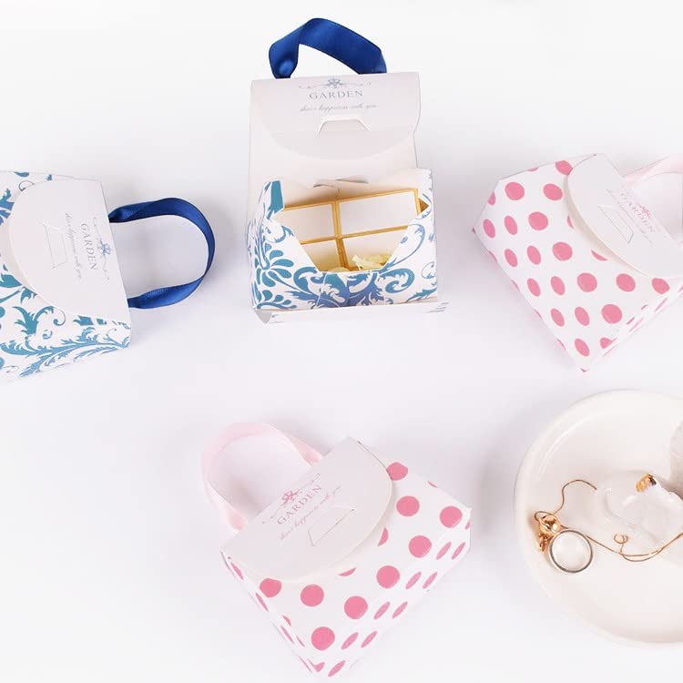 Mini Paper Handbag Gift Boxes 10 Pack Candy Favor Boxes