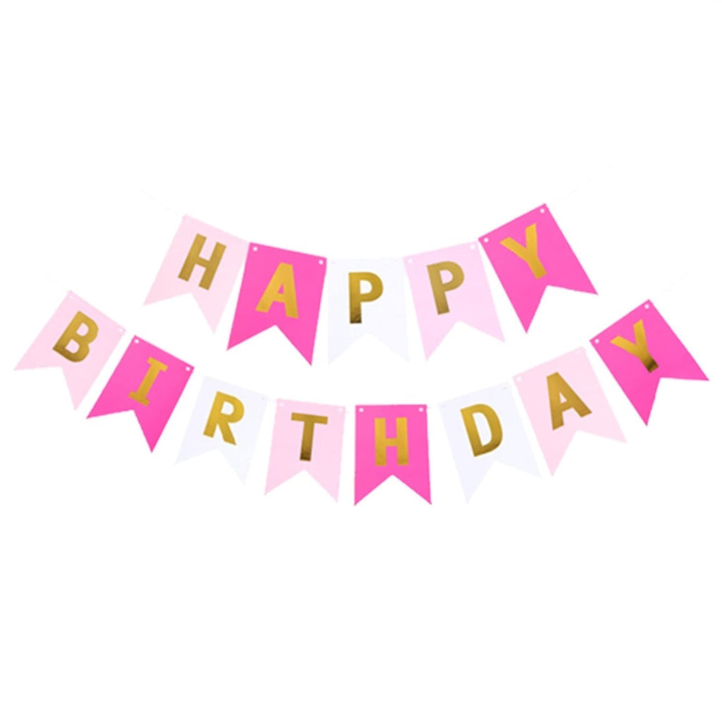 Birthday Balloon Decoration Kit with Foil Balloons Banner and Latex Balloons