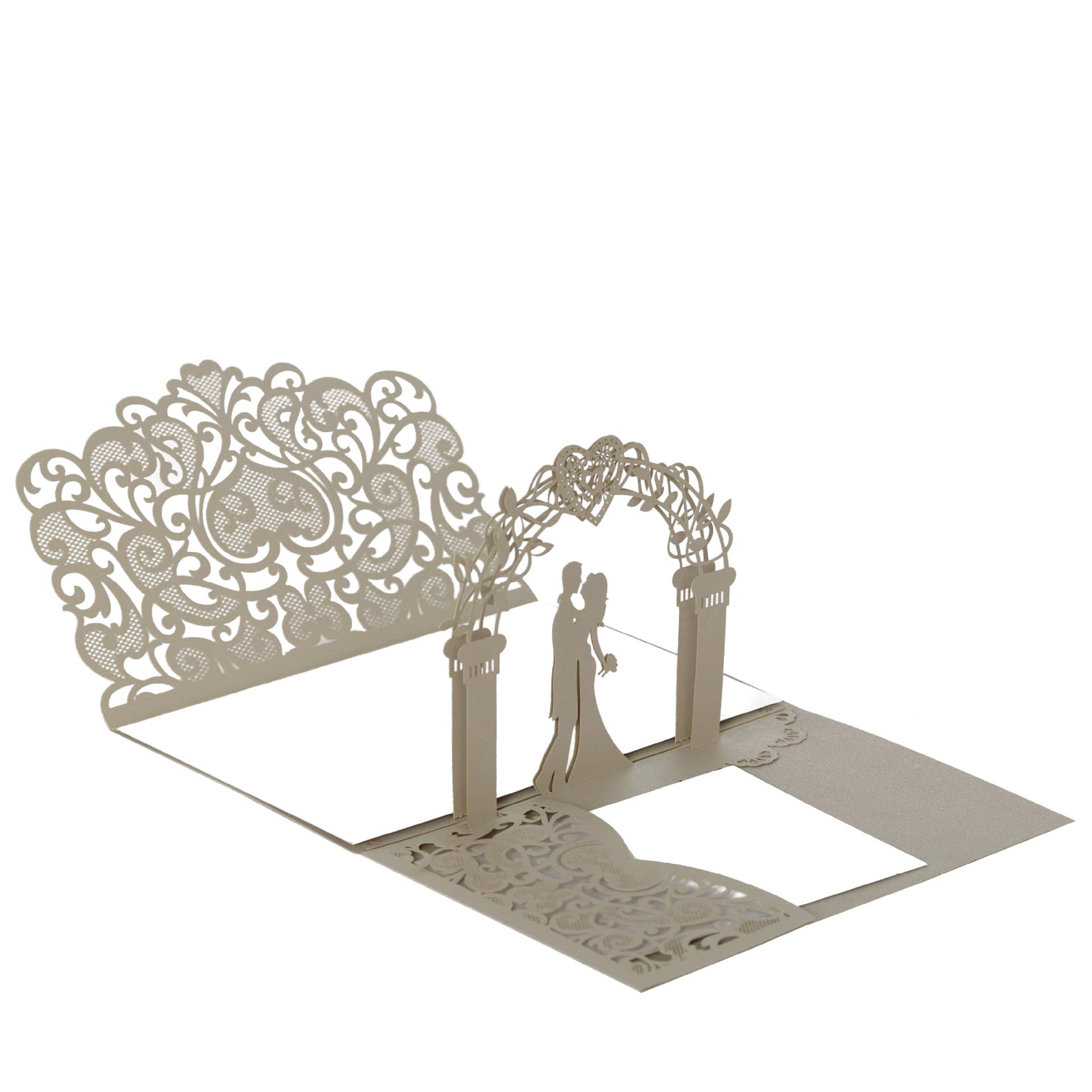 3D Pop Up Wedding Greeting Cards with Envelopes 20 Pack Wedding Congratulations Cards