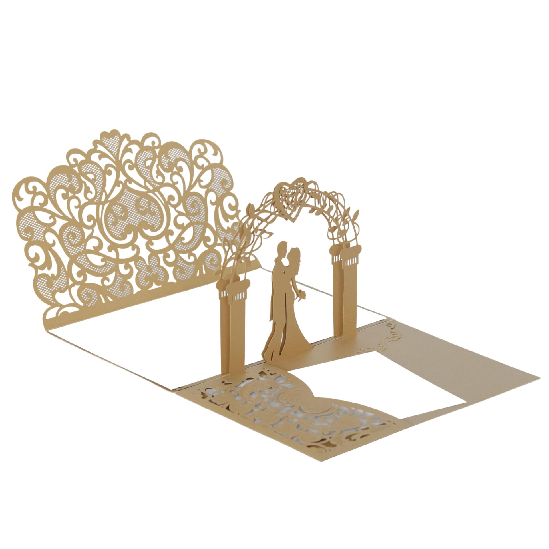 3D Pop Up Wedding Greeting Cards with Envelopes 20 Pack Wedding Congratulations Cards