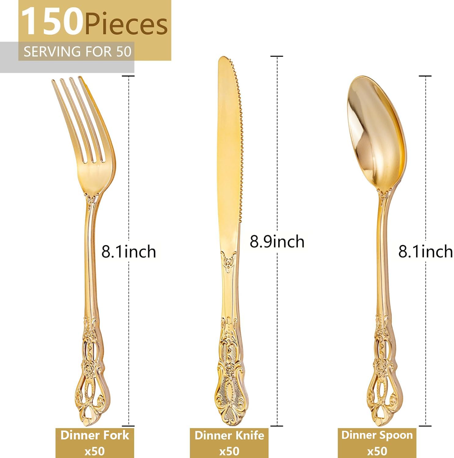 Pink and Gold Plastic Dinnerware Set 350 Pcs