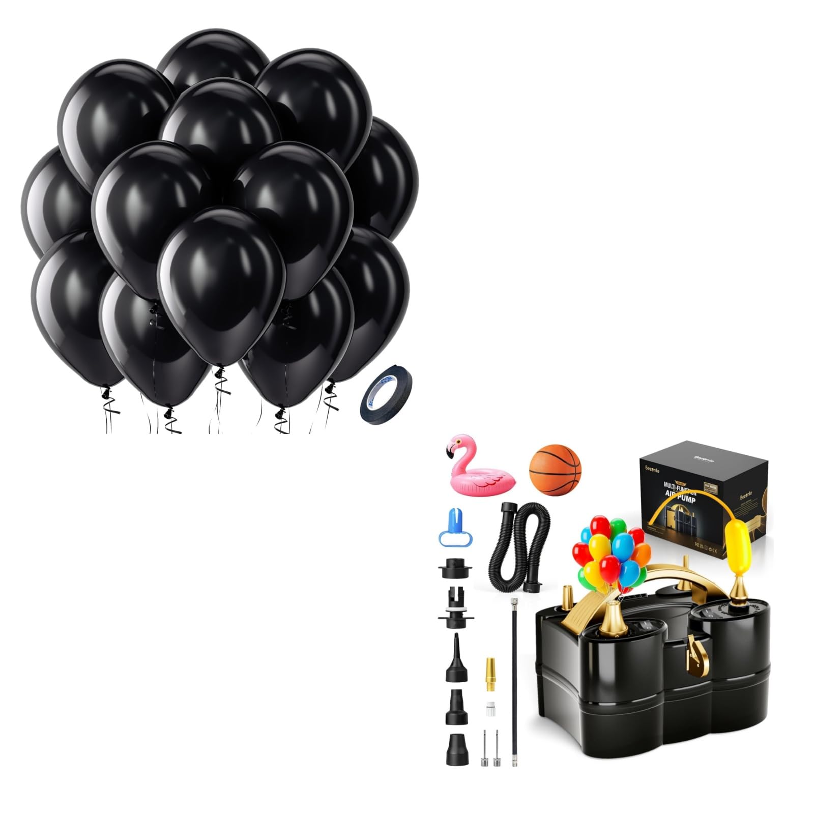 Black Latex Party Balloons 12 Inch 100 Pack