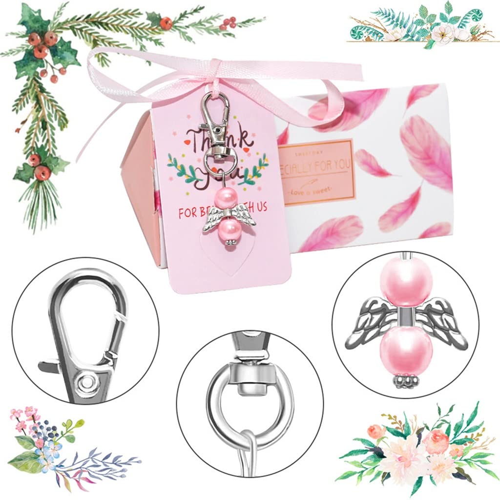 WGTYOA 24 Piece Set Organza Bag Pendant Card Gift Wedding Party Box Decoration