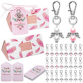 WGTYOA 24 Piece Set Organza Bag Pendant Card Gift Wedding Party Box Decoration