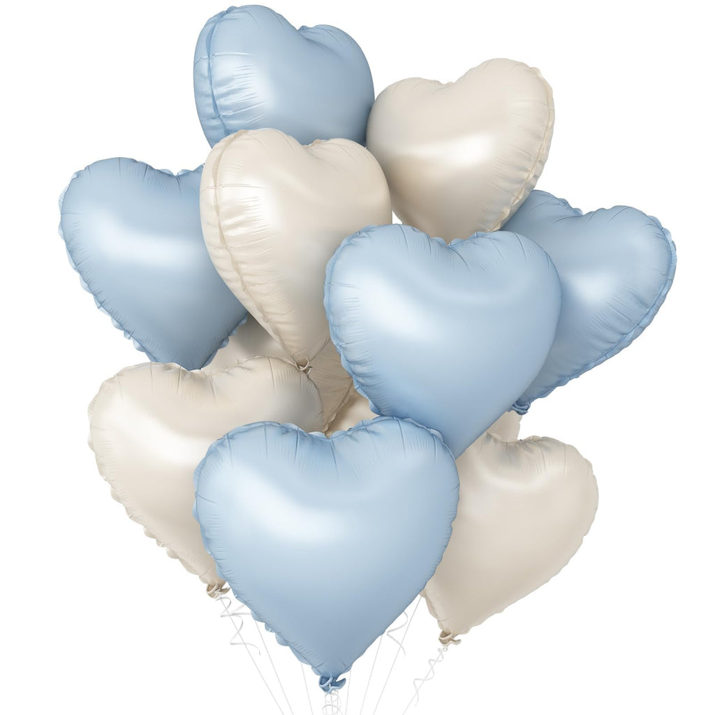 10Pcs Heart Foil Balloons