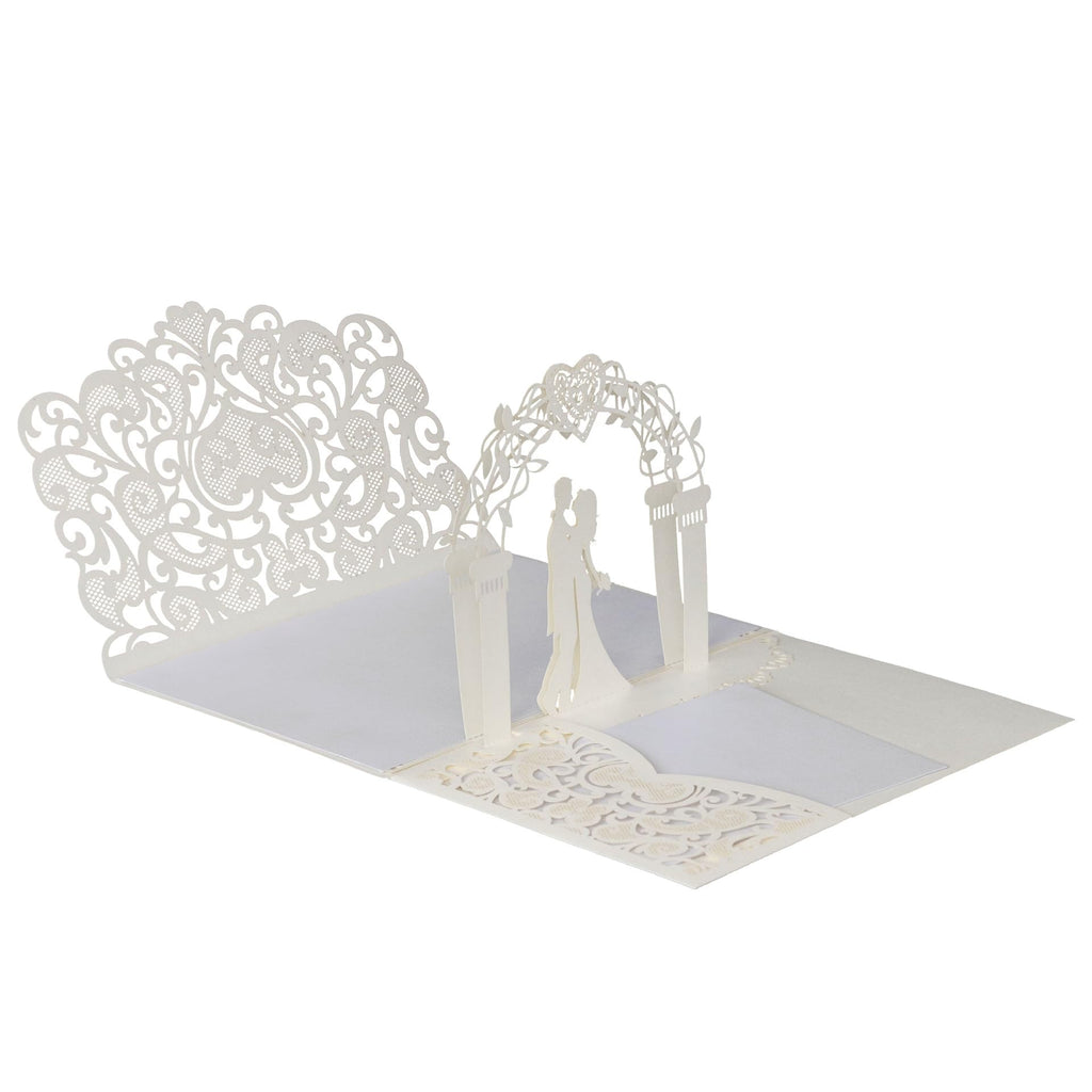 3D Pop Up Wedding Greeting Cards with Envelopes 20 Pack Wedding Congratulations Cards