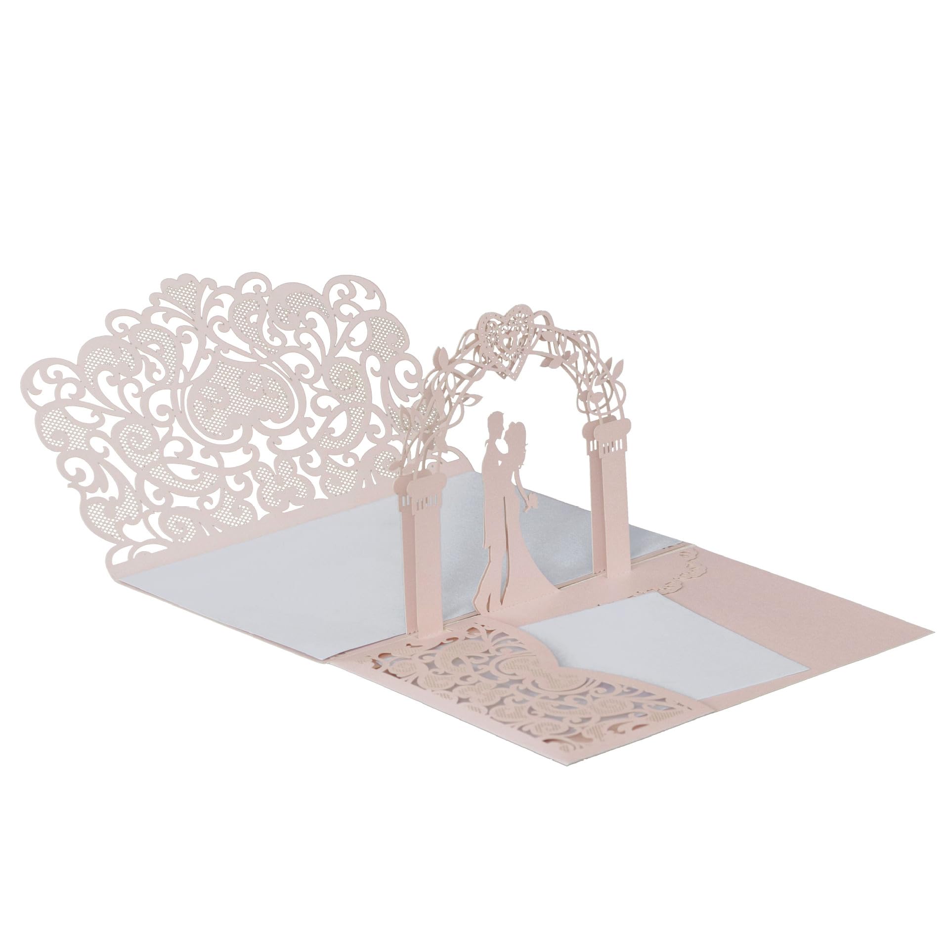 3D Pop Up Wedding Greeting Cards with Envelopes 20 Pack Wedding Congratulations Cards