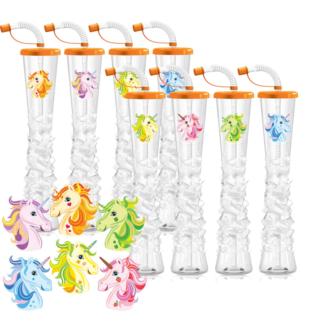 Ice Party Yard Cups with Lids 17 Oz 54 Pack