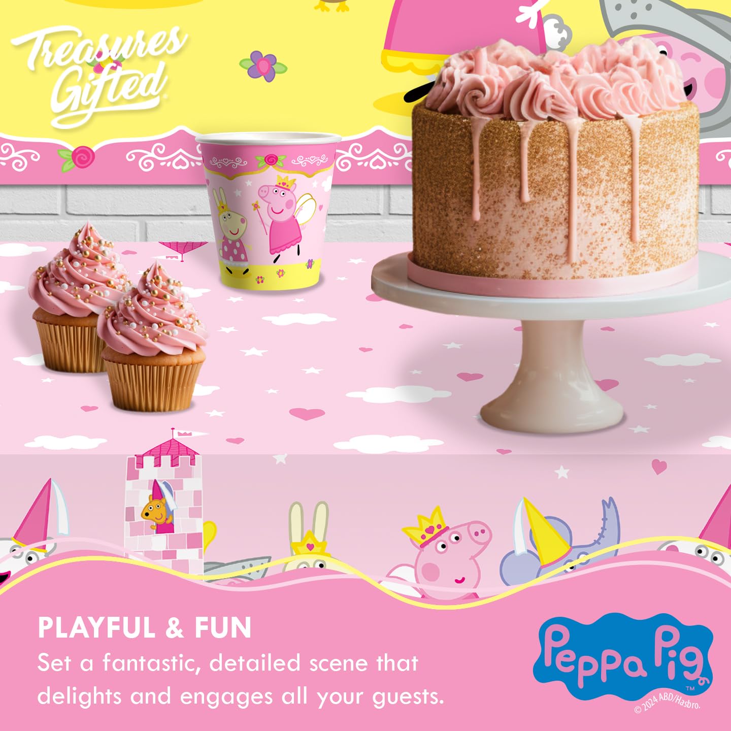 Princess Peppa Birthday Dinnerware Deluxe Set