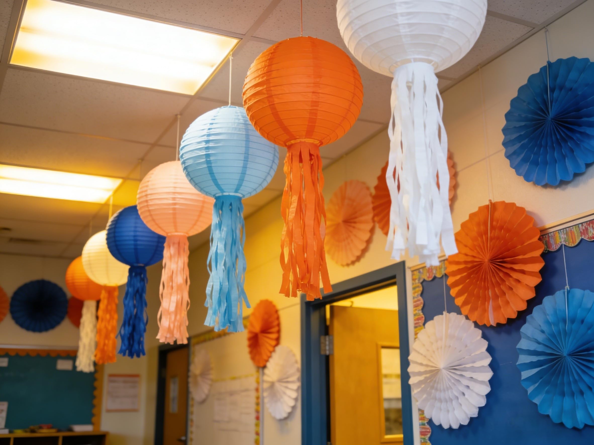 AimtoHome Paper Lanterns Set (12 Pcs) - 6/8/10 Inch