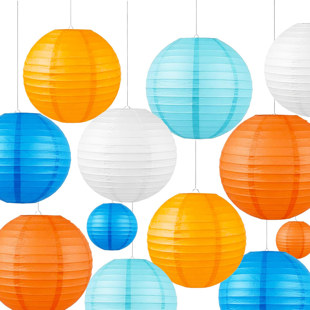 AimtoHome Paper Lanterns Set (12 Pcs) - 6/8/10 Inch