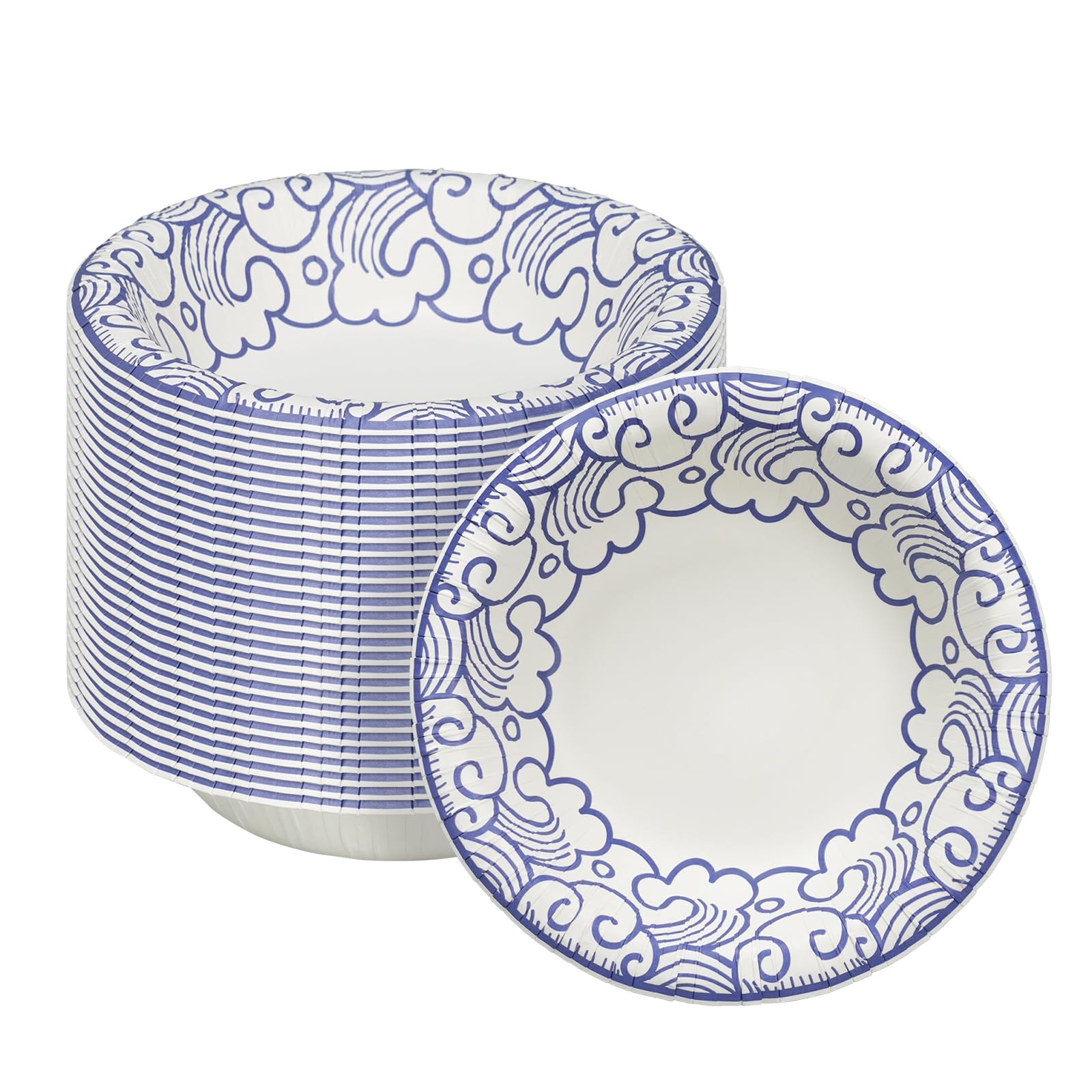 VIVAVENTURE 30 Count 8 oz Paper Bowls