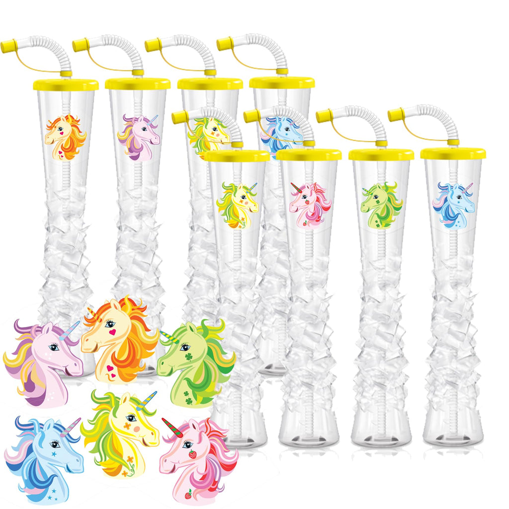 Ice Party Yard Cups with Lids 17 Oz 54 Pack