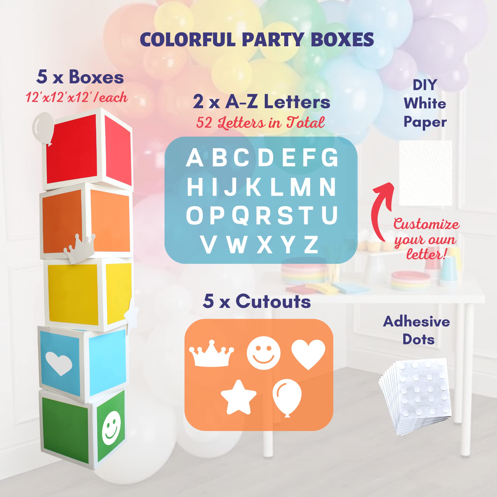 Colorful Birthday Party Decoration Bundle 491 Piece Set