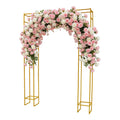 Metal Wedding Arch Backdrop Stand 5.91 x 8.2Ft Gold Balloon Arch Frame