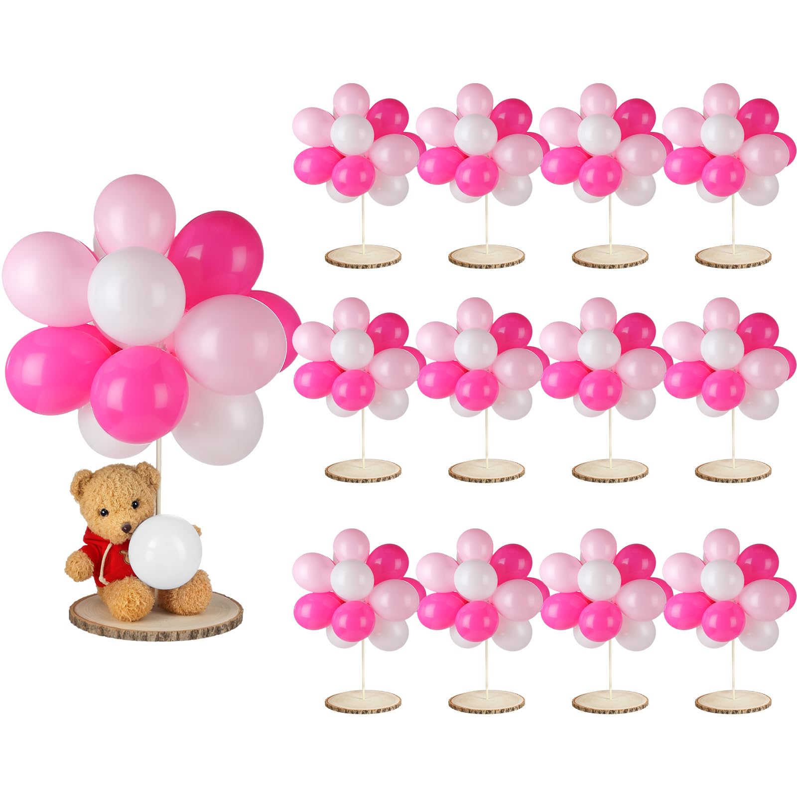 Baby Shower Wooden Centerpiece Table Decoration Kit 144 Pcs DIY Party Decor
