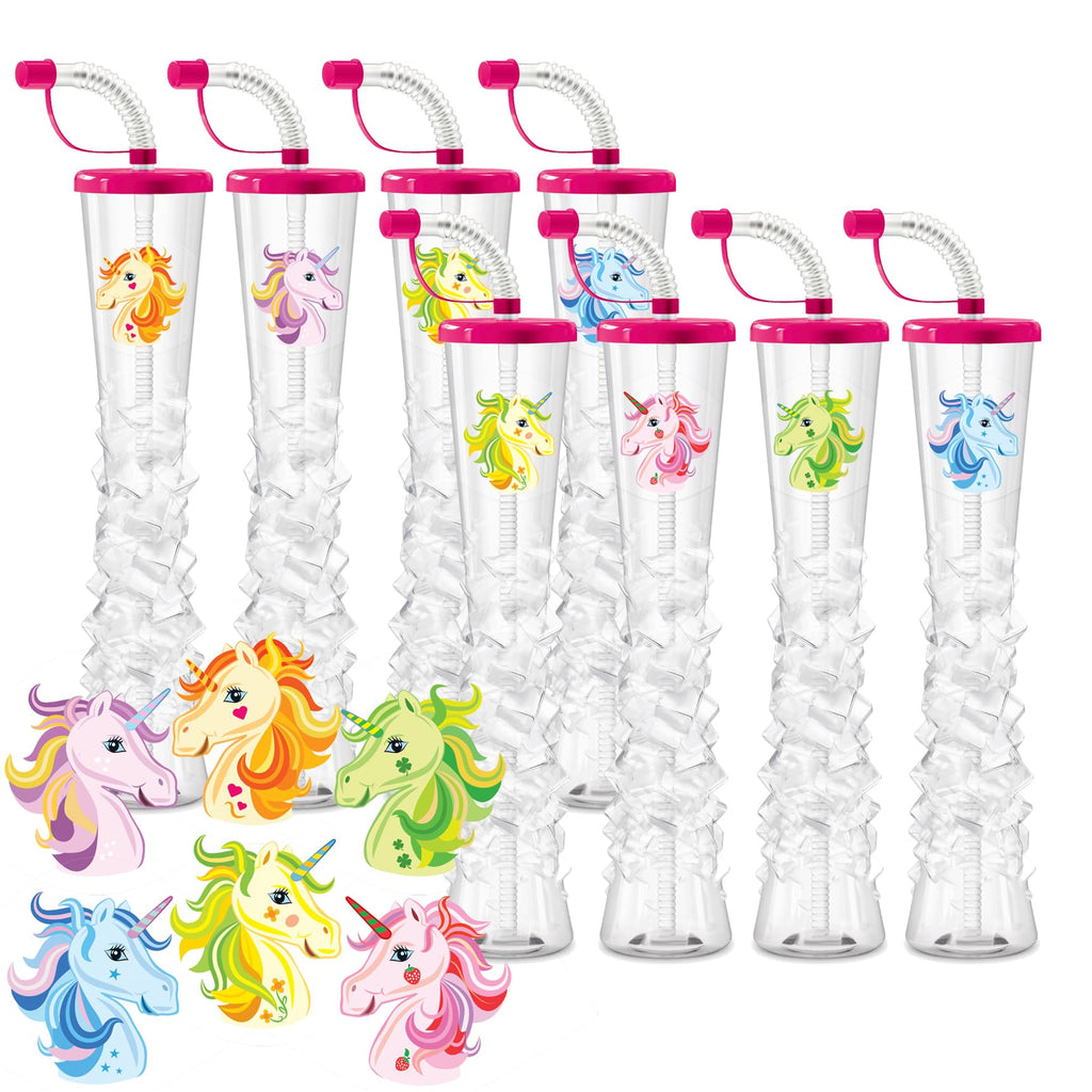 Ice Party Yard Cups with Lids 17 Oz 54 Pack