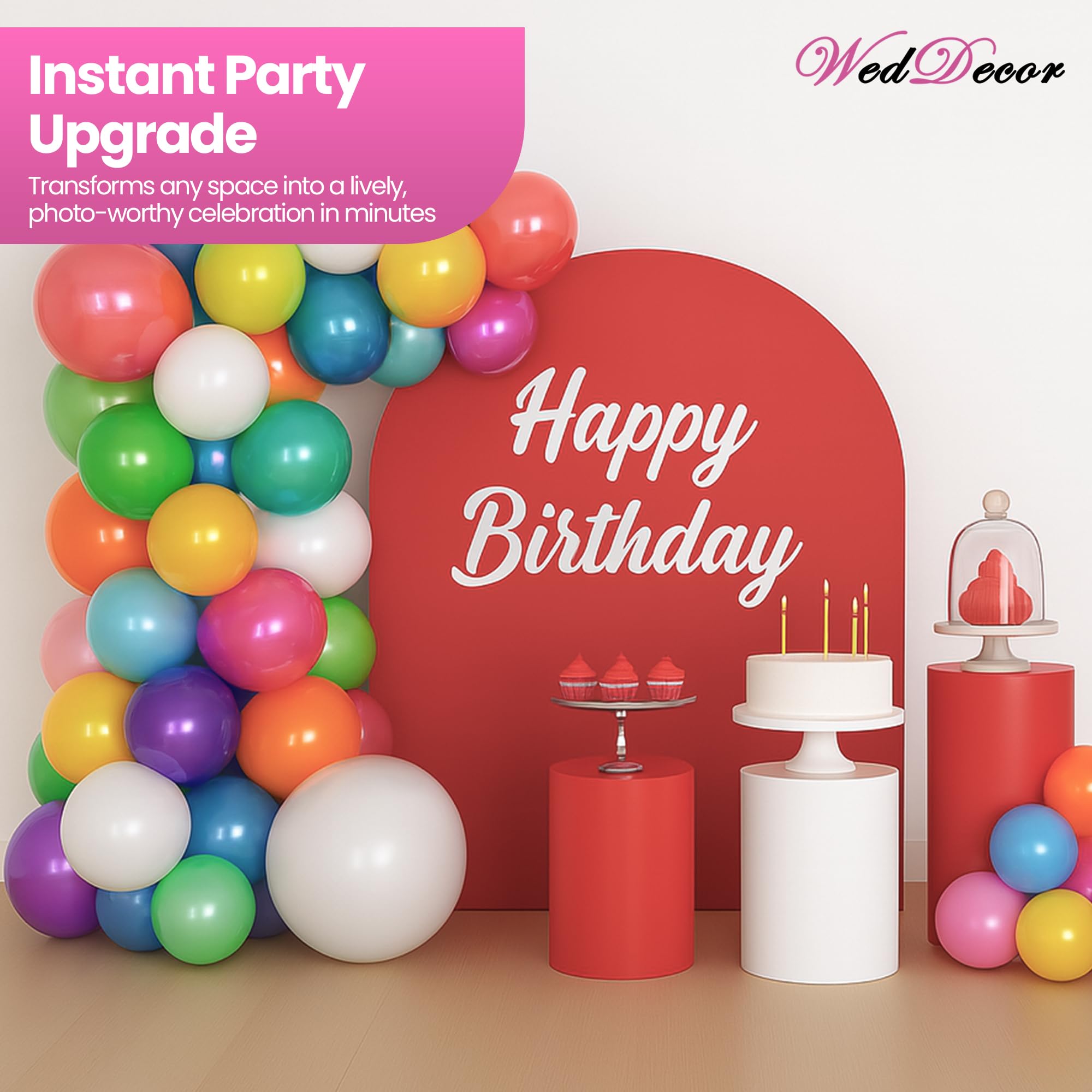 Assorted Latex Party Balloons 10 Inch 500 Pack Multicolor
