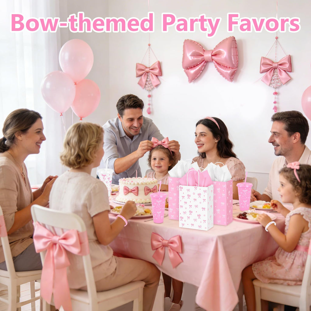 KaGrbves 20 Set Coquette Bow Gift for Girls Gathering Birthday Baby Shower