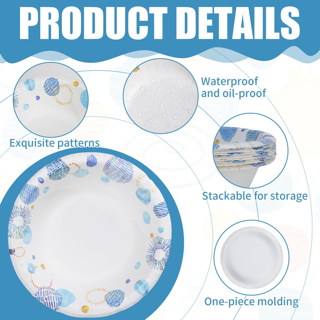 VIVAVENTURE 30 Count 8 oz Paper Bowls