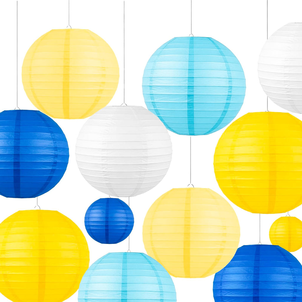 AimtoHome Paper Lanterns Set (12 Pcs) - 6/8/10 Inch