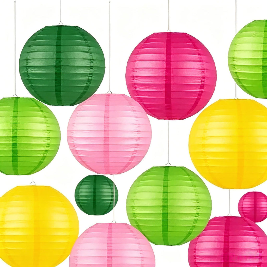 AimtoHome Paper Lanterns Set (12 Pcs) - 6/8/10 Inch