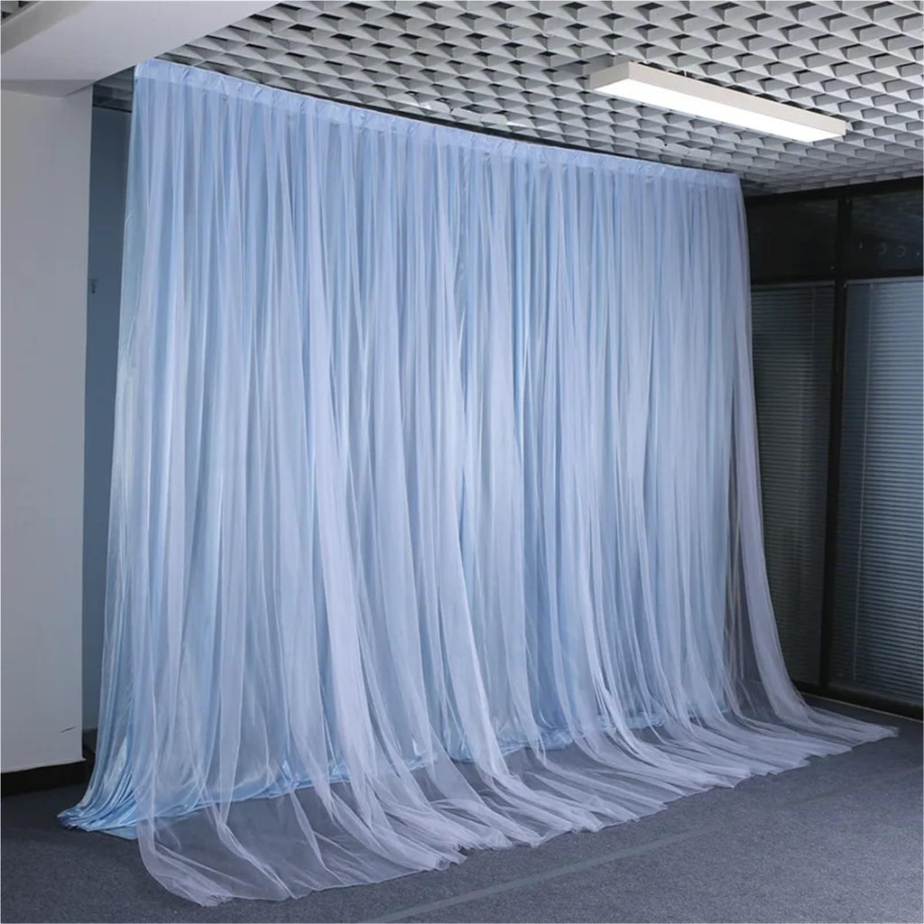 Purple Tulle Backdrop Curtain 4 x 4M 13 x 13Ft Party Decoration