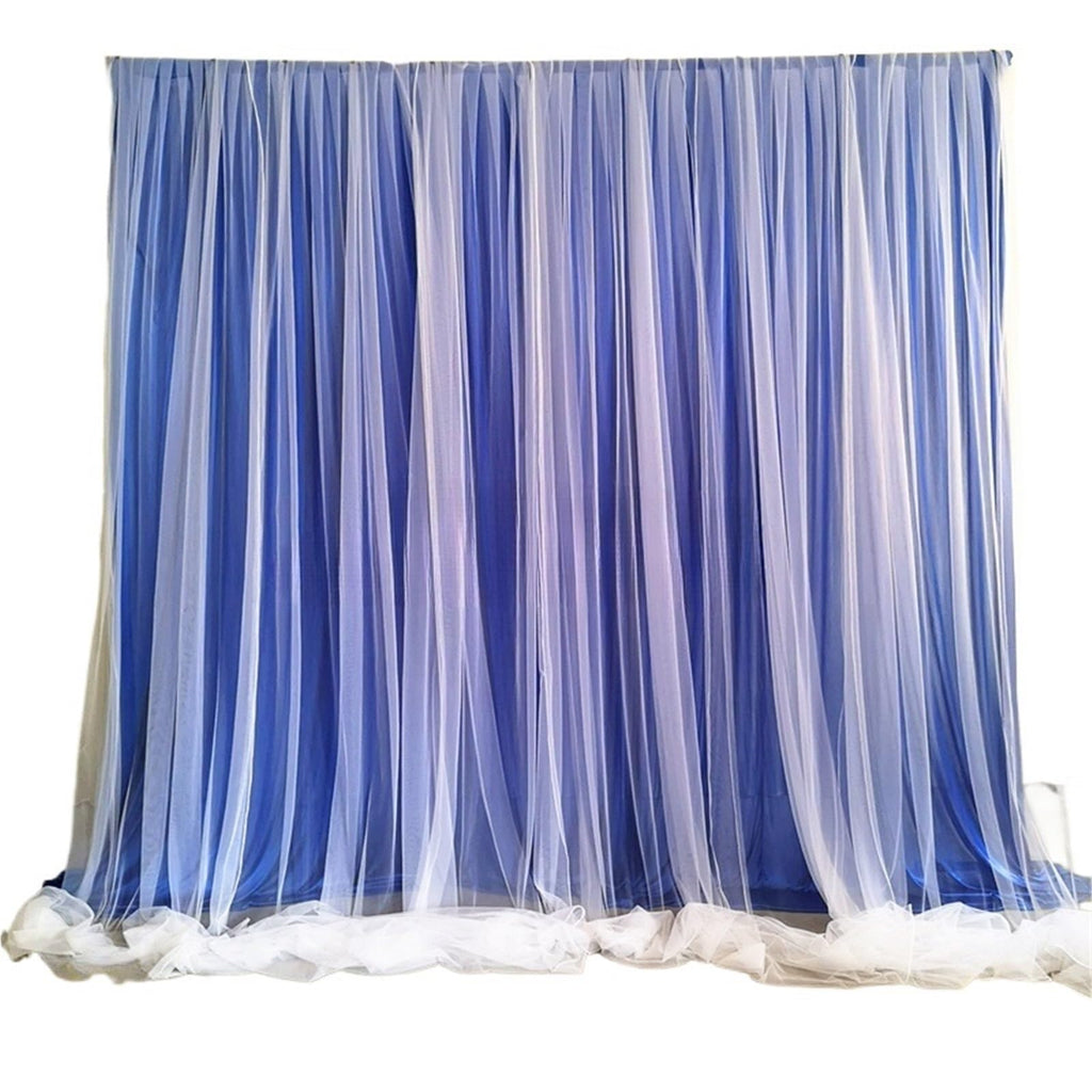 Royal Blue Tulle Backdrop Curtain 3 x 6M 10 x 20Ft Party Decoration