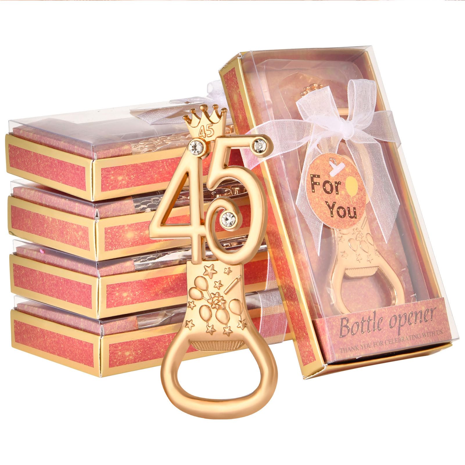 Digital Theme Bottle Openers 36 Pack Birthday Party Favor Gifts Rose Gold