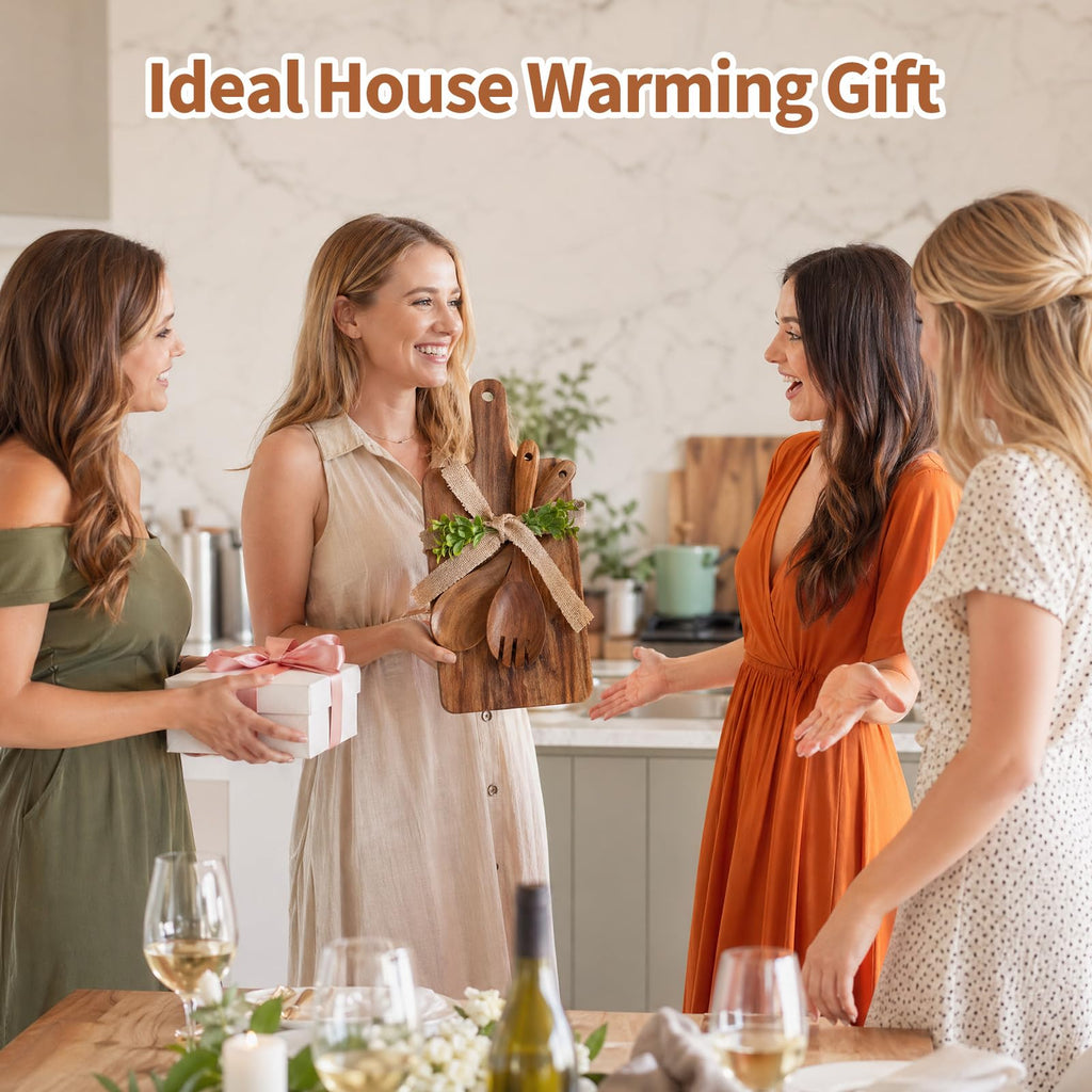 Merry Christmas Acacia Wood Cutting Board