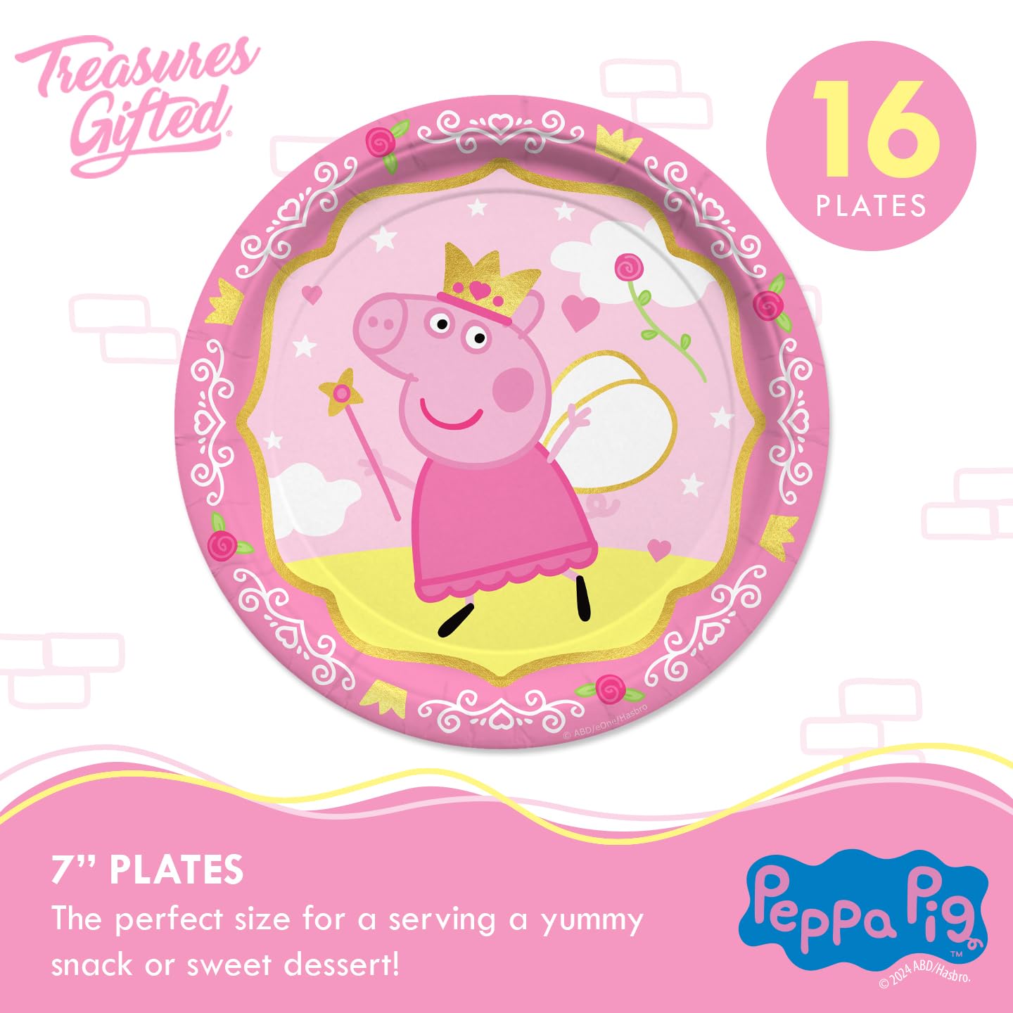 Princess Peppa Birthday Dinnerware Deluxe Set