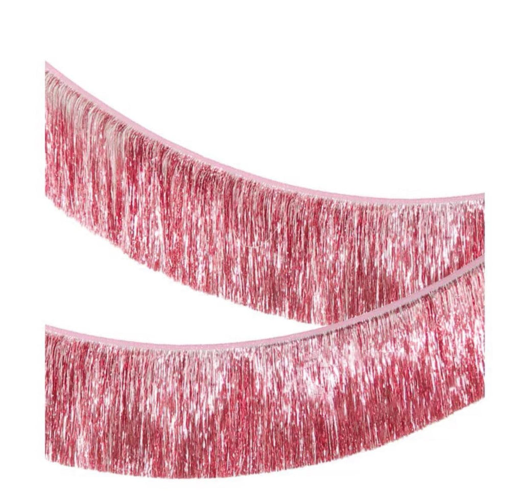 Foil Fringe Garland Wall Banner Pink 6 Pack 118 x 11.8 in