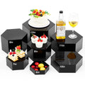 Acrylic Buffet Display Riser Set 7 Pcs Dessert Table Stand