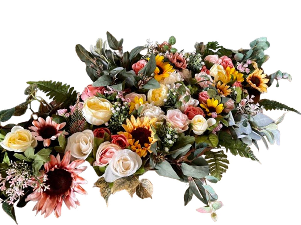 Sunflower Welcome Table Floral Decoration 28 In Boho Wedding Centerpiece