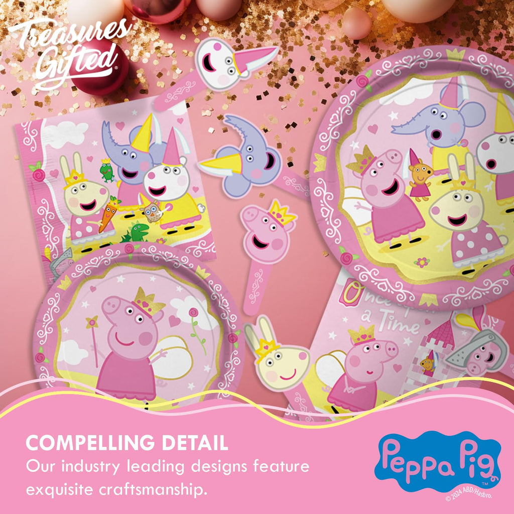 Princess Peppa Birthday Dinnerware Deluxe Set