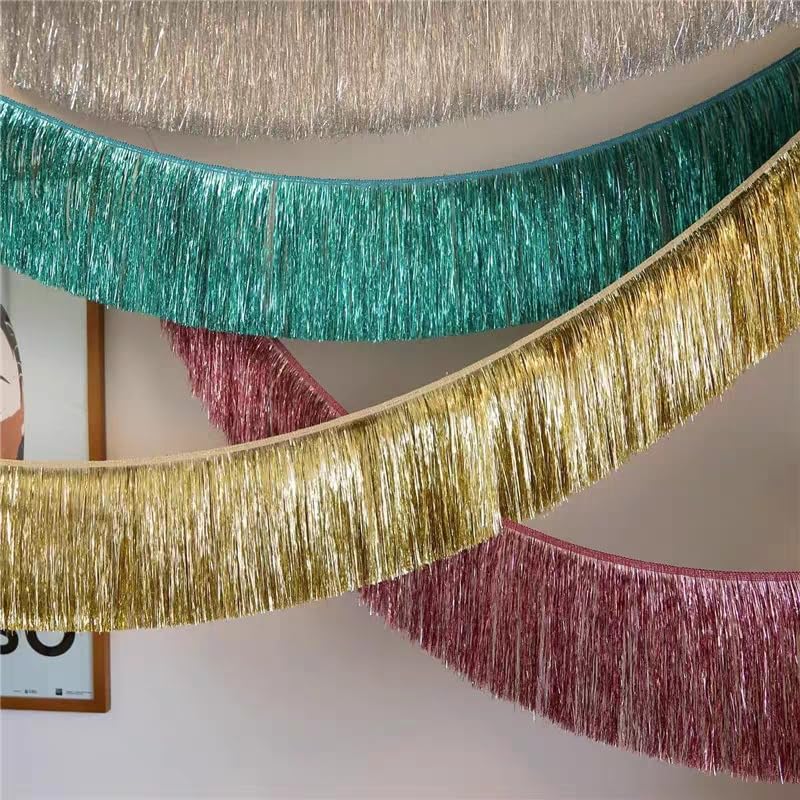 Foil Fringe Garland Wall Banner Pink 6 Pack 118 x 11.8 in