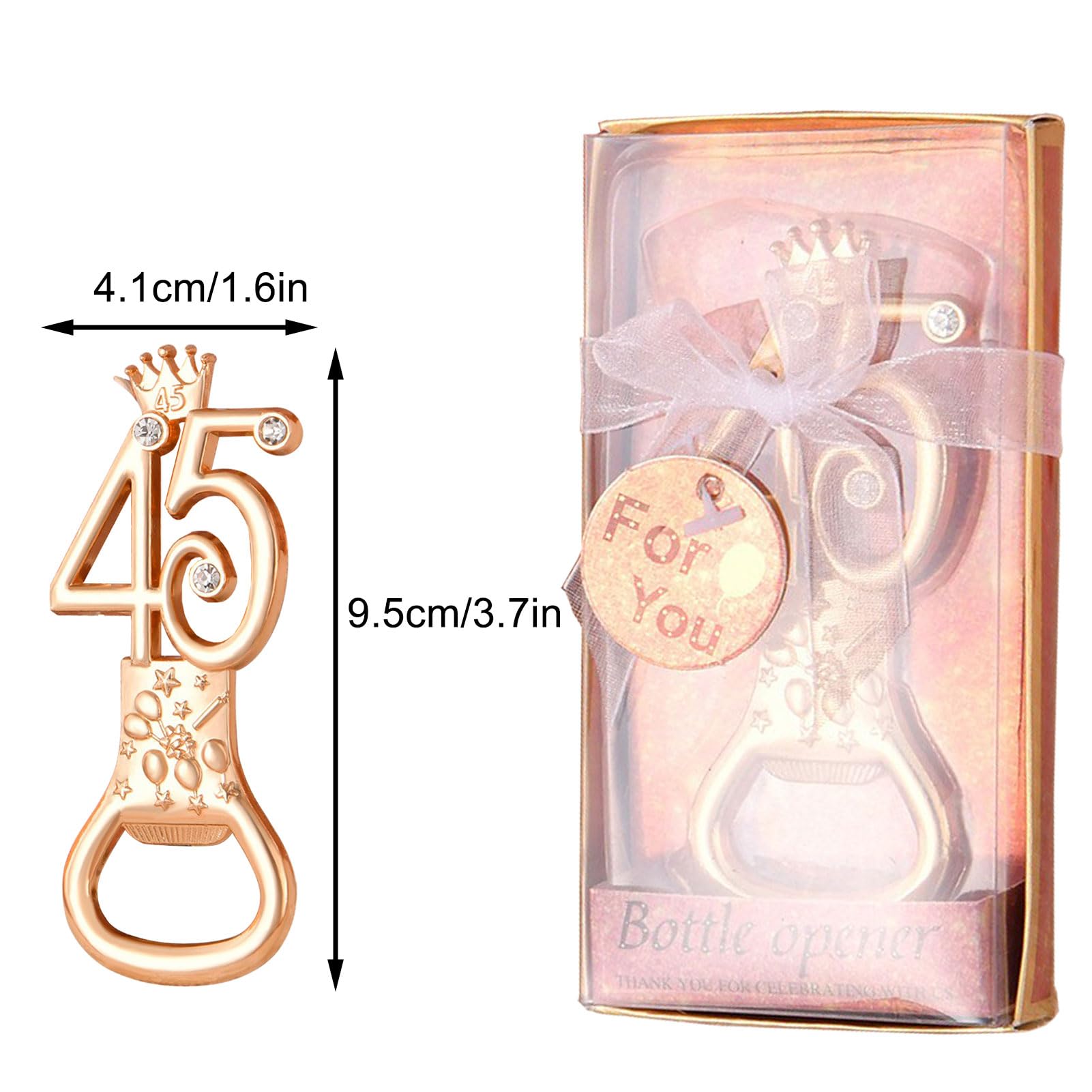 Digital Theme Bottle Openers 36 Pack Birthday Party Favor Gifts Rose Gold
