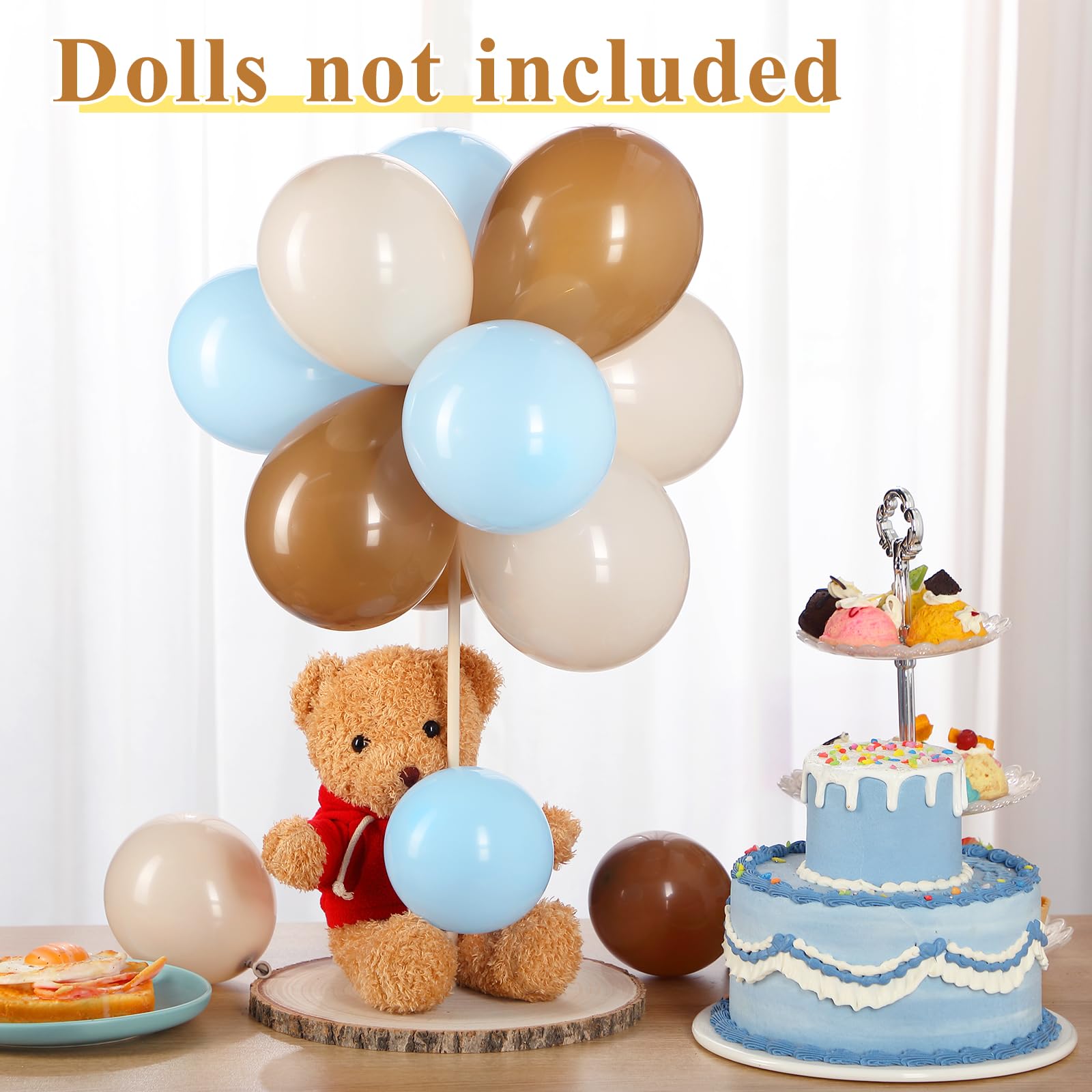 Baby Shower Wooden Centerpiece Table Decoration Kit 144 Pcs DIY Party Decor