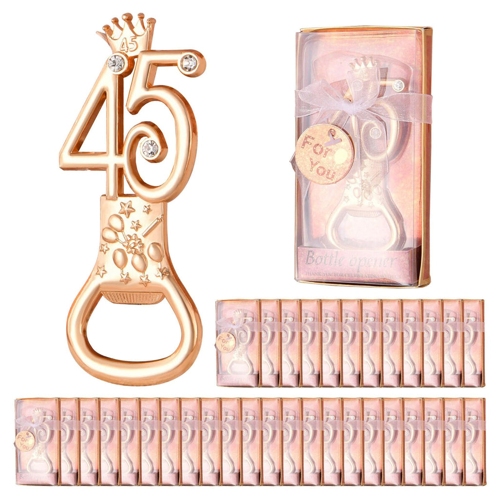 Digital Theme Bottle Openers 36 Pack Birthday Party Favor Gifts Rose Gold